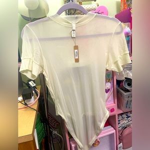 Skims -mesh T-shirt bodysuit- new with tags